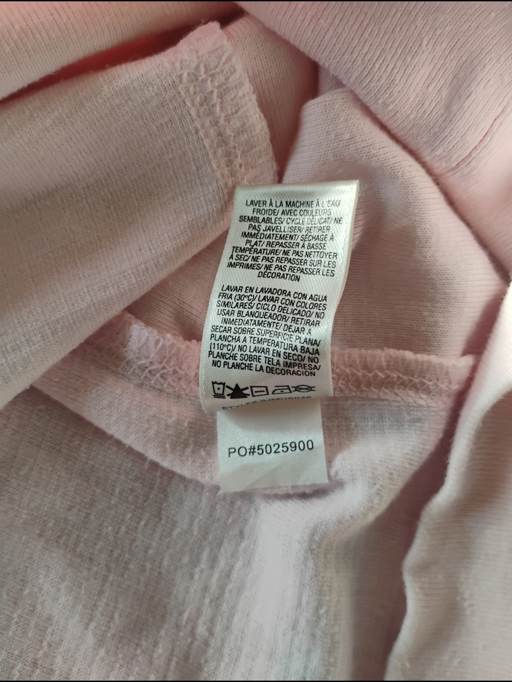 Juicy Couture Vintage Light Pink Waffle-Knit Tunic Pajamas Size Medium - Picture 7 of 8